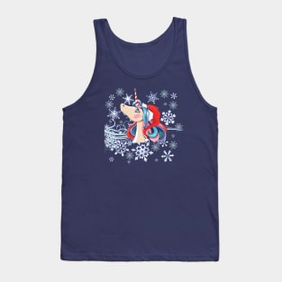 Beautiful Christmas Unicorn Tank Top